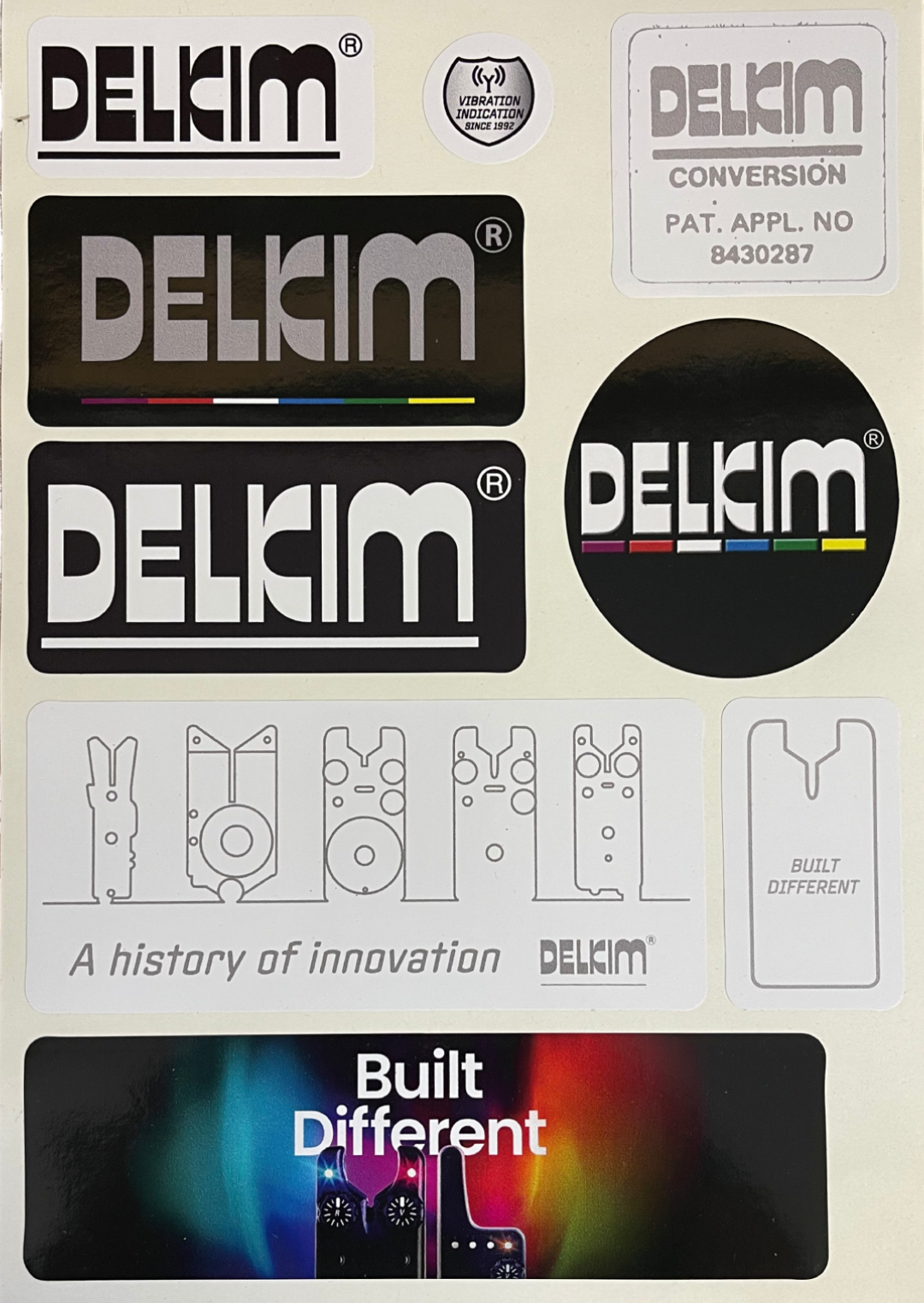 Delkim History Sticker Sheet